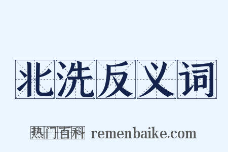 北洗反义词是什么意思的图片